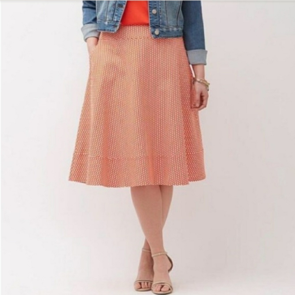 Lane Bryant Modernist Collection Polka Dot Skirt